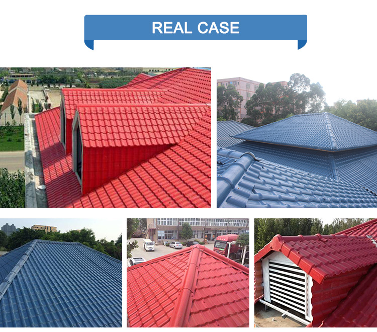 ASA synthetic resin PVC roofing tile/plastic roof sheet/roof shingle