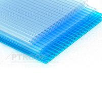 UV Protection Multiwall Hollow Plastic PC Polycarbonate Sheet For One Stop Gardens Greenhouse