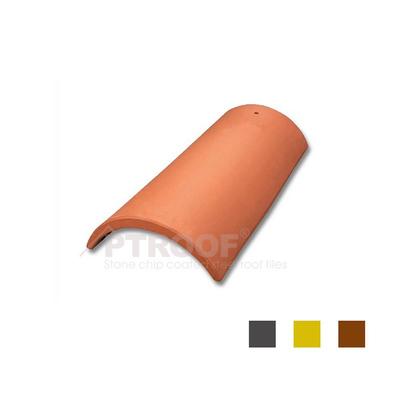 Excellent Fire Resistance Terracotta Half-Round Clay Roof Tile For Temple