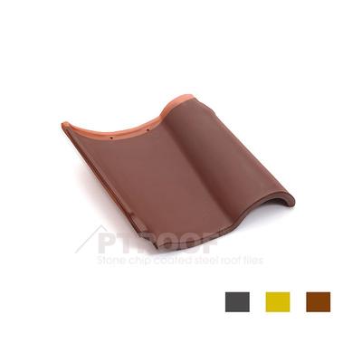 Waterproof & Fireproof Red Spanish Clay Roof Tile For Villa